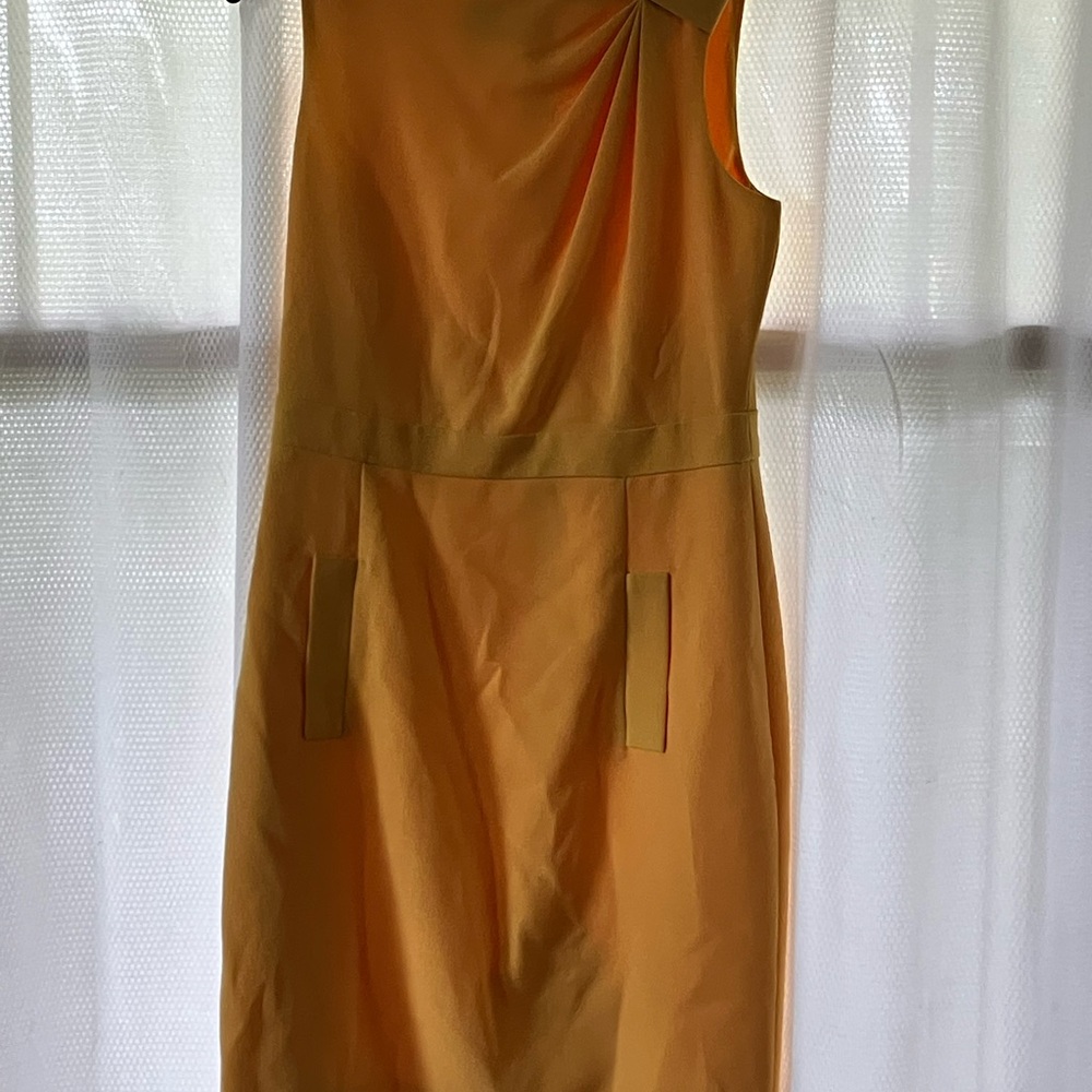 Yellow anne klein Sleeveless Sheath Dress